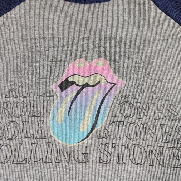 The Rolling Stones NWT American Eagle Ribbed Long Sleeve Jersey Tee Medium. - Picture 4 of 9